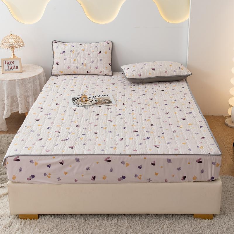Product Introduction of Waterproof Bedsheet Non-slip Mattress Cover Topper Protector Queen/Double/King Size Bed Sheet 33