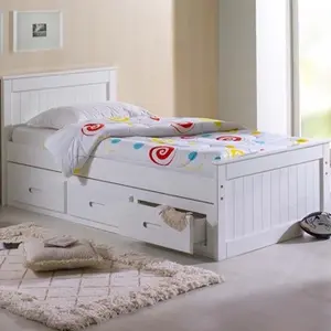 TEMPAT TIDUR ANAK BAHAN TEAKBLOK FINISHING DUCO PUTIH ATAU HPL CUSTOM DIPAN ANAK DIPAN LACI LACI BED ROOM FURNITURE