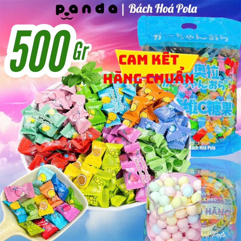    LOẠI 1 - MIX 20 VỊ    Kẹo Ngậm Mini Mix Trái Cây Mát Lạnh Bạc Hà Thơm Miệng 