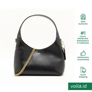 Voilaid Brooklyn Shoulder Bag 23 Leather Black