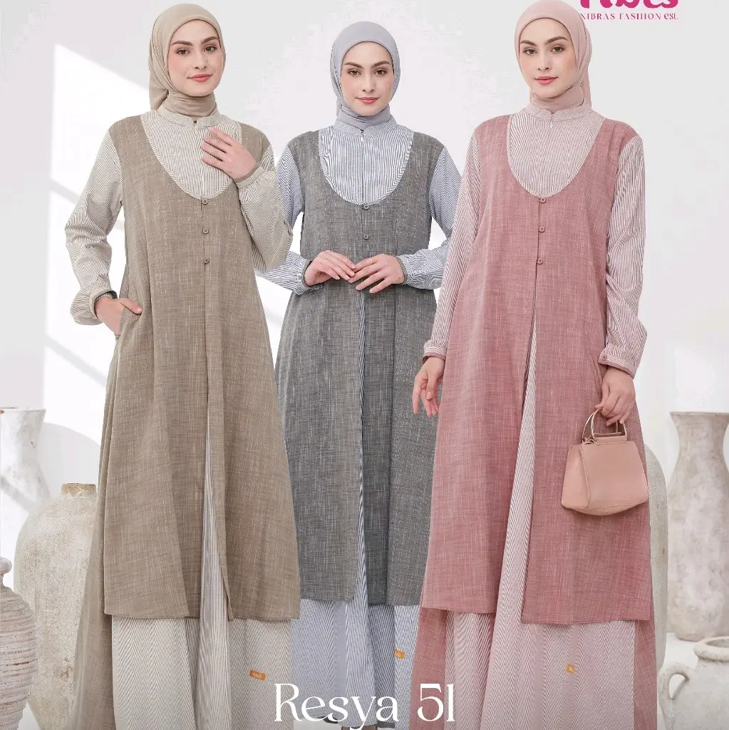TERBARU GAMIS NIBRAS RESYA 51 BEST SELLER GAMIS DEWASA NIBRAS PREMIUM