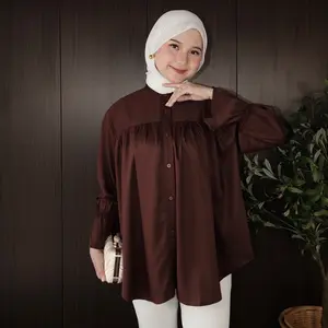 Miera Blouse - Atasan Blouse Wanita - Atasan Kemeja  Rayon - Atasan Blouse Rayon Adem dan Dingin