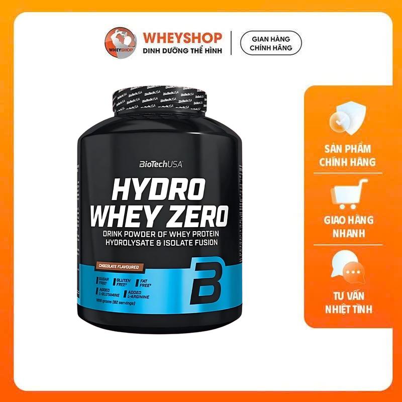 Bột Đạm Whey Hydro hỗ trợ phát triển cơ  BioTechUSA Hydro Whey Zero ( 4 Lbs ) - WHEYSHOP HCM