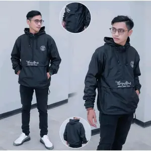 jaket COUGLE Parasut Dewasa. Murah/Distro/ Jaket masa kini keren. Pria&Wanita. Casual kantong doraemon Bahan Tebal dan lembut Nyaman Hitam Panjang Outdoor Navy