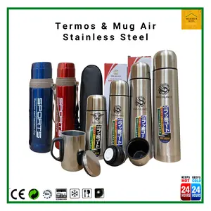 Termos Air Panas Dingin Stainless Steel 200 350 500 750 1000 ml / Thermos Mug Tumbler Kopi / Termos Stenlis