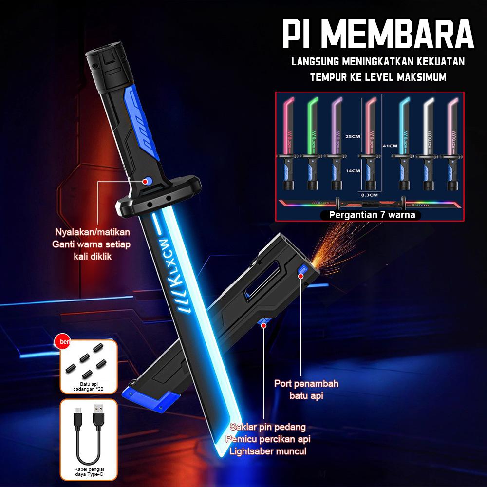 Toyslndonesia Pedang Lampu Anak Dazzling Light - dengan Suara, 7 Warna, Fitur Sambung Jadi Ganda, Mainan Interaktif Seru
