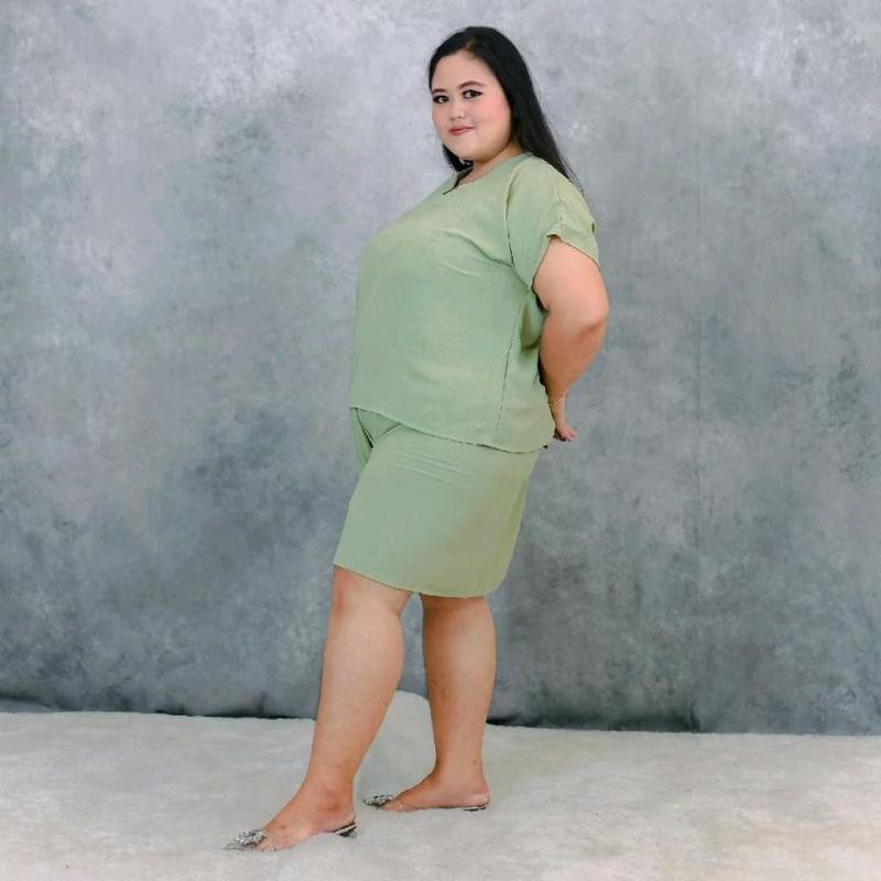 BELI 1 GRATIS 1 SETELAN NAGITA JUMBO LD 130 SETELAN CRINGKLE TERLARIS SETELAN WANITA TERMURAH Crinkle 6