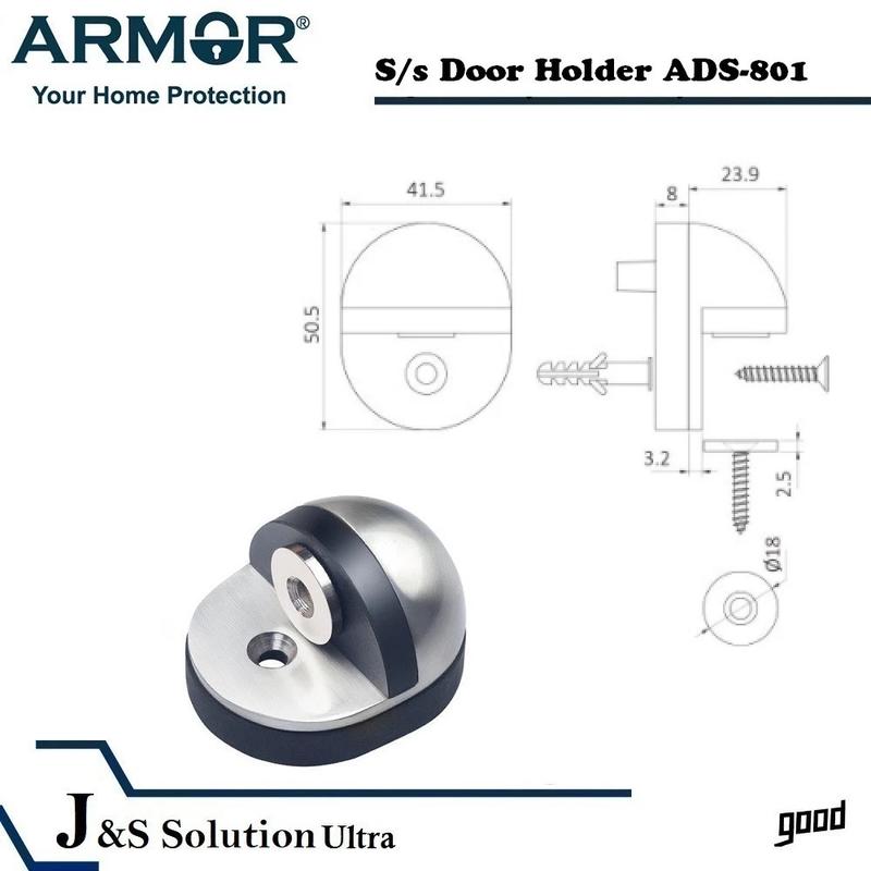 Product Introduction of ARMOR ADS-801B Stainless Steel Magnetic Dome Door Stopper 0