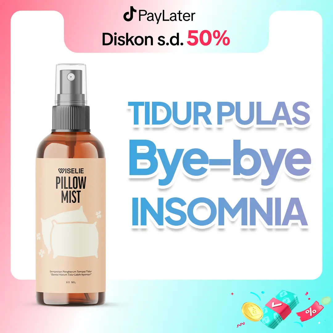 Wiselie - Pillow Mist Aromatherapy Deep Sleep Tidur nyaman dan pulas mengatasi insomnia aman untuk bayi dan lingkungan dengan bahan alami Lavender
