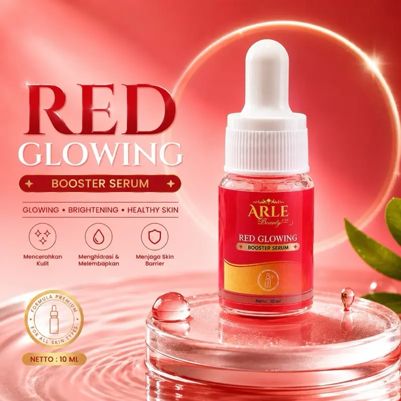 SERUM Red Glowing Booster Serum 10 ML - Mencerahkan Kulit Menghidrasi & Melembapkan Menjaga Skin Barrier