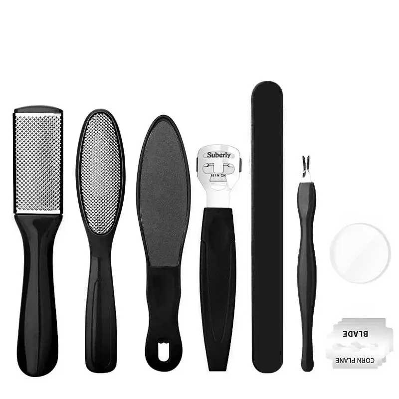 Bộ 8 Món Dụng Cụ Mài Gót Chân, Thiết Kế Hình Cá Bạch Tuộc Chân, Để Tẩy Tế Bào Chết, Giảm Vết Nứt Gót Chân, Loại Bỏ Gót Chân Nứt Nẻ, Dũa Loại Bỏ Vết Nứt Gót Chân, Cho Gót Chân Và Gót Chân 6