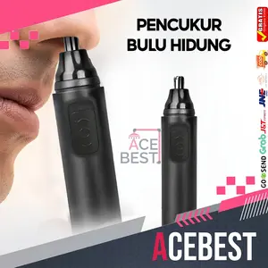 Alat Cukur Bulu Hidung Electrik Nose Hair Trimmer USB Type C SQ-6003+SQ-6004 Hitam BATRAI TIDAK TERMASUK