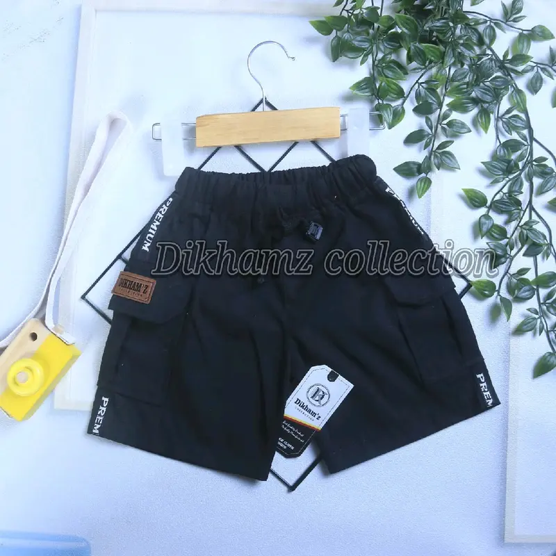 Dikhamz collection  - Celana Cargo Anak Strip-z/ Celana Anak/ Cargo Anak/ Celana Anak Cargo/ Celana pendek anak 4
