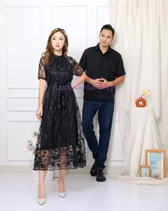 Dress Annabela ( Bisa Couple Dijual Terpisah ) ( Real Pict ) 4 Ukuran 17 Warna Outfit Pakaian Gaun Maxi Mewah Wanita Dewasa Fashion Long Dress 7/8 Bisa COD MS Pesta Kondangan  Natal