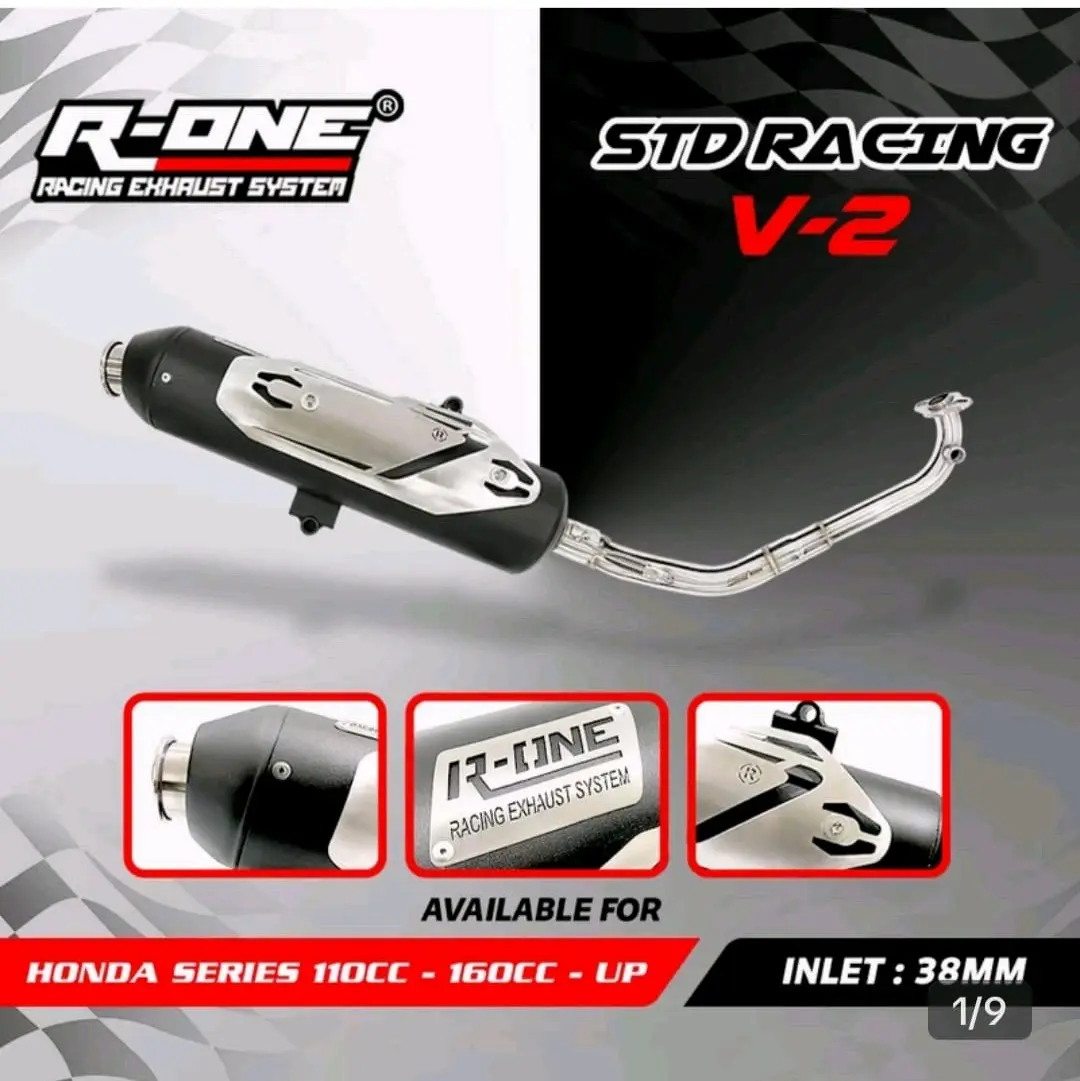 knalpot racing R one v2 matic honda