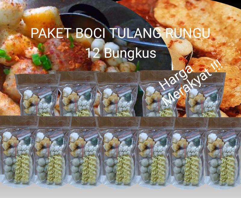 READY 12 BOCI SUPER ISI TULANG RANGU MAKANAN ISNTAN lansgung di kirim !!! 0