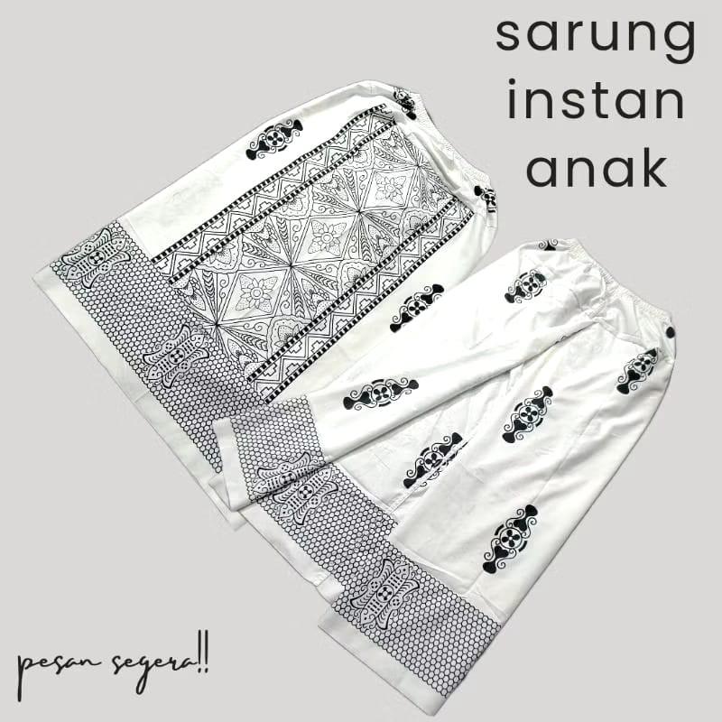 Product Introduction of sarung intsan anak anak praktis mudah di pakai Katun Muslim 21