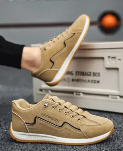 SEPATU SNEAKERS PRIA MEXI SLIP ON WARNA ABU HITAM Tan moca Casual Jigsaw