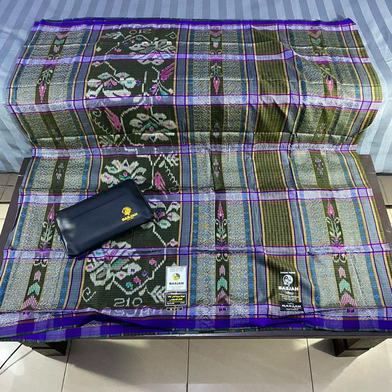 Sarung sutera BASJAH varian STC songket sutera asli 100% original spunsilk 210/2 7