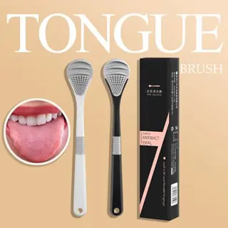 Tongue Scraper Tongue Cleaner Remove Bad Breath Thick White Personal Oral Care Scrubber Brush