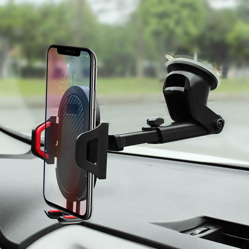 Product Introduction of Car Sucker Phone Holder Cellphone Mount Bracket Mount Mobile Phone Stand Portable Car Hand Free Phone Support for iPhone Samsung 2