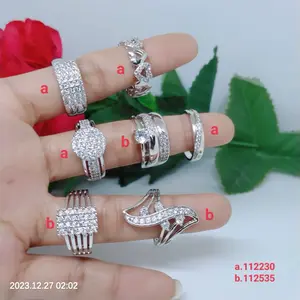 Cincin Silver Dewasa Perhiasan Aksesoris Lapis Emas Tidak Mudah Pudar Atau Luntur C15