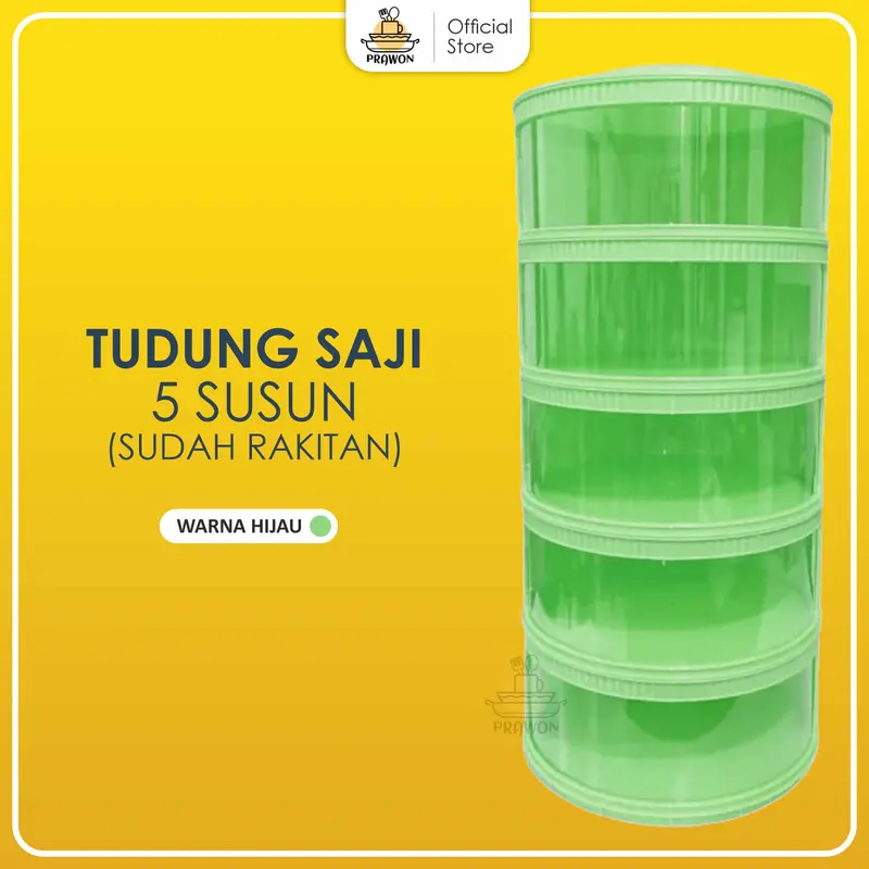 TUDUNG SAJI FOOD STORAGE PENYIMPAN MAKANAN ESTETIK 5 SUSUN RAKITAN 5