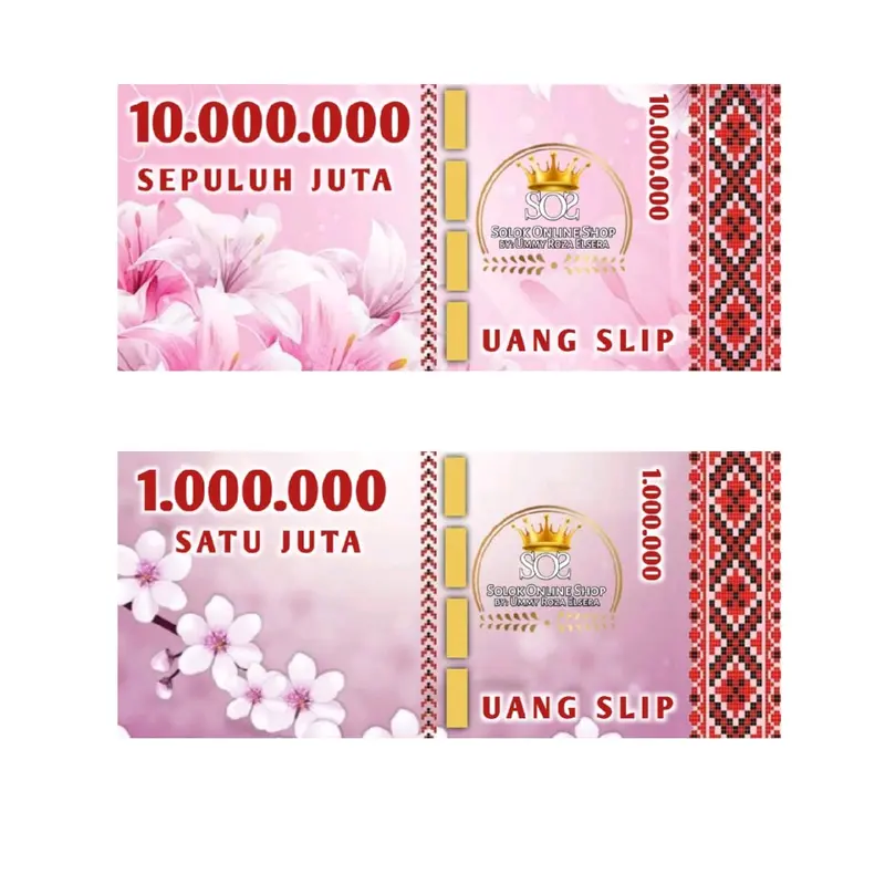 UANG BUDGETING | MONEY SLIP PROPERTY | UANG SLIP LAMINATING BISA MASUK DALAM ZIPLOCK BINDER 2