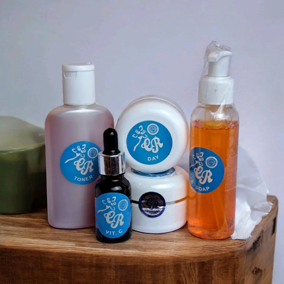 Cream CR Biru 1 Paket Lengkap isi 5 Item