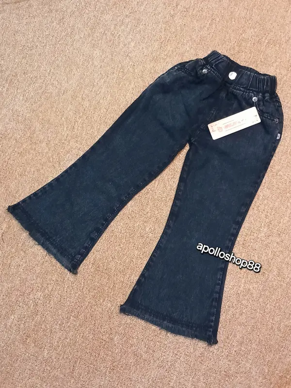 Celana cutbray bahan jeans dari usia 2th-12th 2