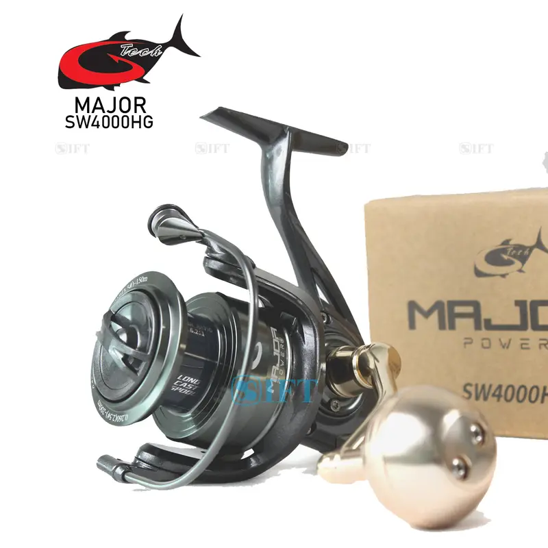 Reel G-TECH MAJOR POWER SW 1000 -- 5000 HG PG | Power Handle SaltWater | Metal Body Kolam Danau Sungai Laut GTech Resmi 4