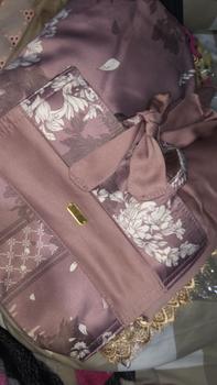Product Review of Mukena Dewasa Silk 2in1 Premium Motif Alana Jumbo Mix Polos Series Cantik from G**_ 0