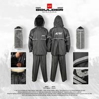 Gambar Jas Hujan Pria Boulder Arei Outdoorgear - Hitam, M dari AREIOUTDOORGEAR Kab. Bandung 1 Tokopedia