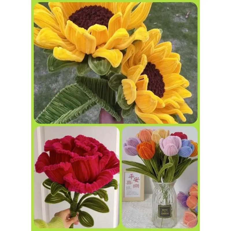 KAWAT BULU MERCY 1 IKAT = 10 TANGKAI KAWAT KERAJINAN TANGAN PIPE CLEANER HAND BOUQUET 4
