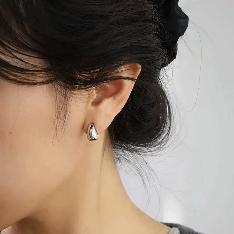 Perhiasan wanita baru 2025 925 aksesoris mode populer anting hijab 3