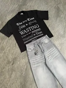 Celana Jeans Wide Leg Wisker Lebar Gombrong Skena Black Wisker Pria Loose Fit Baggy jumbo big Korean keren Bahan Denim Panjang Straight Casual Retro