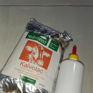SUSU PENGGANTI INDUK SAPI & KAMBING KALVOLAC NUTRFEED SUSU REPLACER PREMIUM 1KG BONUS BOTOL DOT 500ML