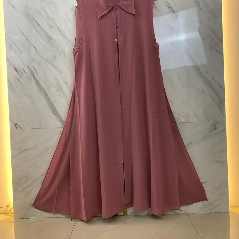Long outer ceruti/cardigan babydoll/outer hijaber/outer kekinian Ceruty Wanita Remaja Kardigan 6