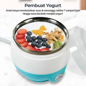 Mesin Pembuat Yogurt 1L – Yogurt Maker Elektrik Portable 15W Hemat Listrik