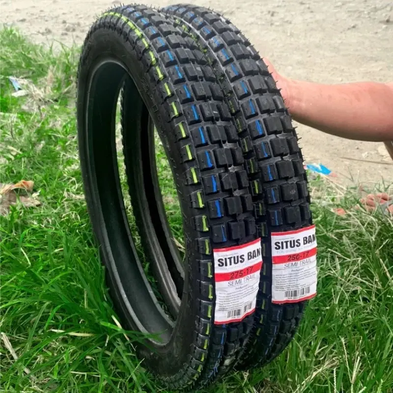 Paket Sepasang-1[Set]Ban Motor TRAIL Ring17 Ukuran(250-275) & (275-300)