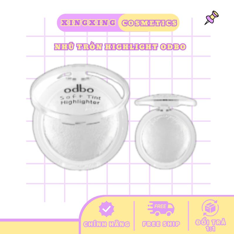  Phấn Bắt Sáng Mini Tạo Khối Odbo Soft Tint Hightlighter OD173 Có Nhũ Chuẩn Makeup 4g XINGXINGBEAUTY 