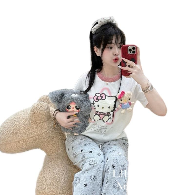 Sét bộ mèo chất cotton Hàn mịn chuẩn LHY ( Hàng Có Sẵn) 0