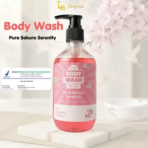 LN Sabun Cair 250ml  - Body Wash Extract Sakura Pemutih Badan Mencerahkan dan Menyegarkan BPOM