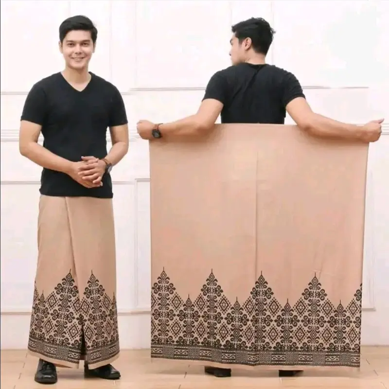Sarung Dewasa Halus Motif Terbaru Bukan Wadimor Katun Nyaman Pria Semua musim Transparent 8