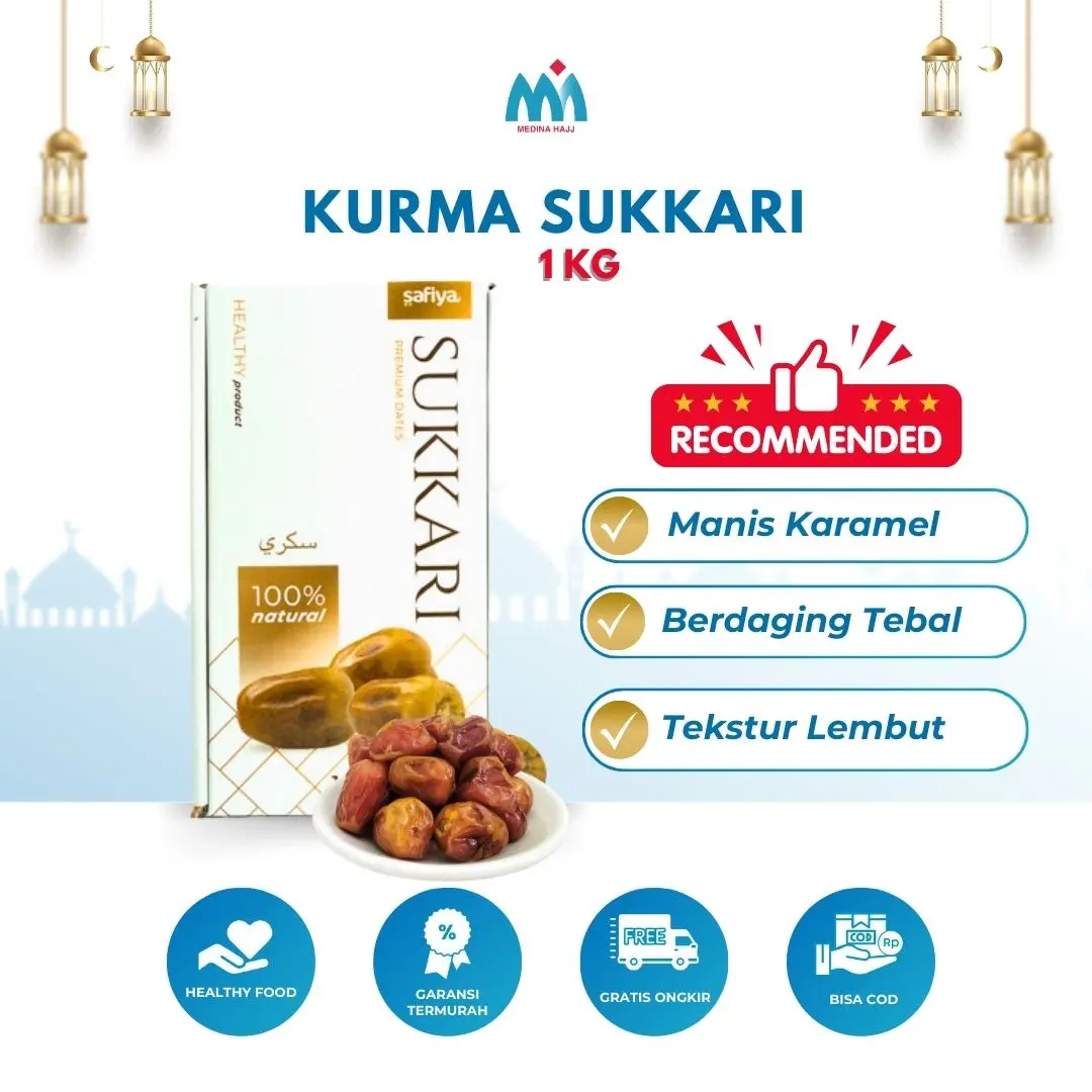 Kurma Sukari 1 Kg Kurma Raja Manis Lembut Premium Oleh Oleh Haji Umroh