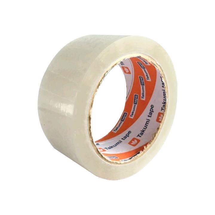 PAKET HEMAT 2 PCS Lakban Tape Putih Bening Besar Lebar 45mm x 100 yard Tebal Kuat Lengket dan Tidak Mudah Putus 1