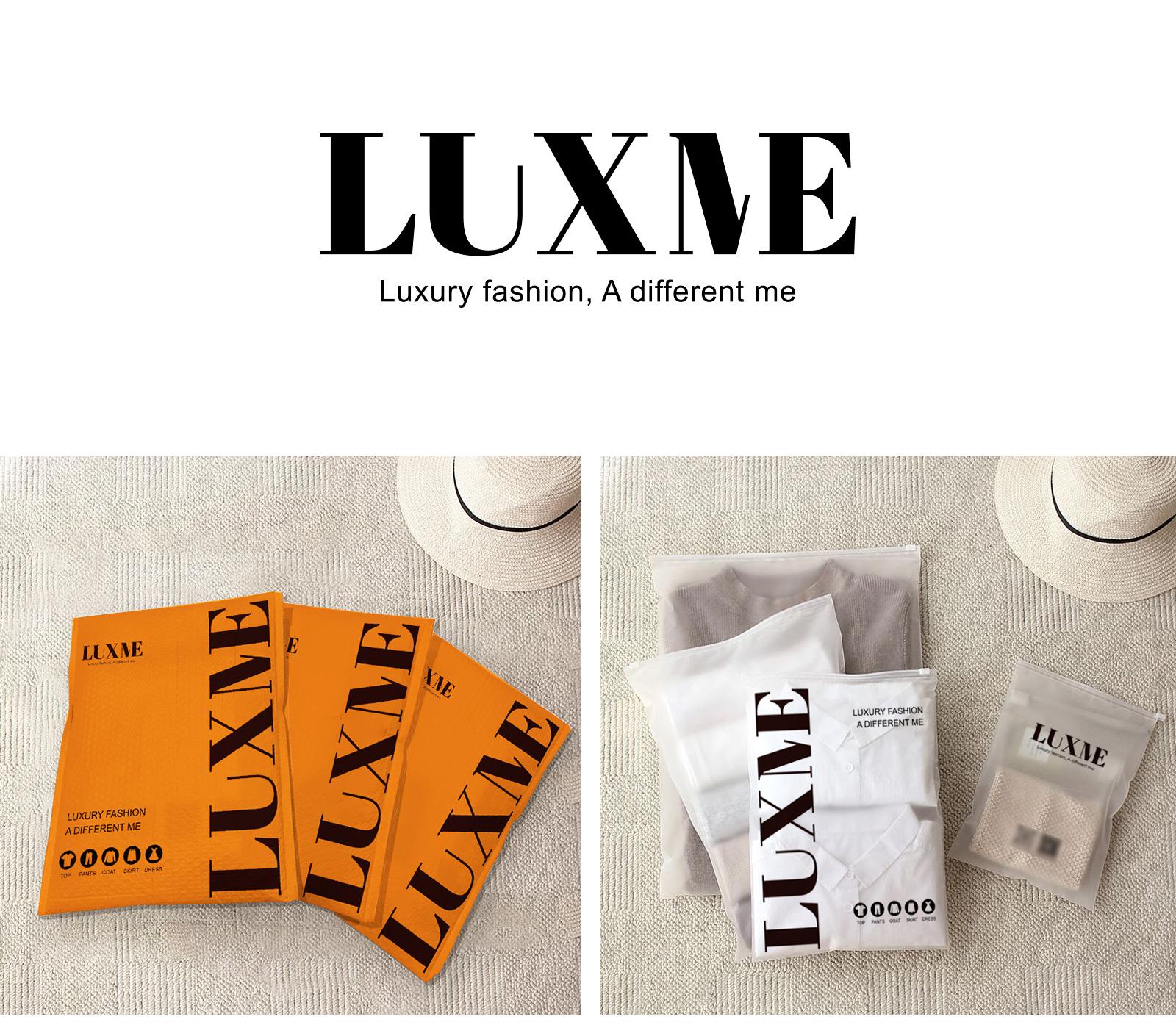 [clearance] LUXME Atasan elegan kemeja lengan panjang terdapat raffle dibagian depan dan kerah bulat