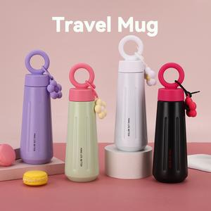 Tumbler Keluli Tahan Karat, Reka Bentuk Kelopak, Kapasiti 450ml, Dalaman 316, Cawan Perjalanan Fesyen, Tersedia dalam 4 Gaya