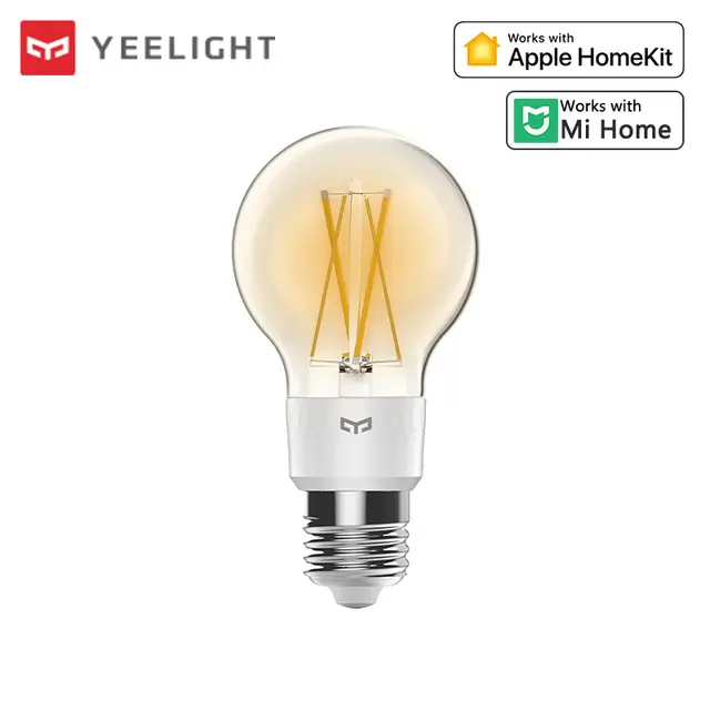 Yeelight Smart LED Filament Bulb E27 warm light brightness adjustment 700lm wifi connect 220-240V smart bulb APP control For xiaomi Mi home homekit Alexa google