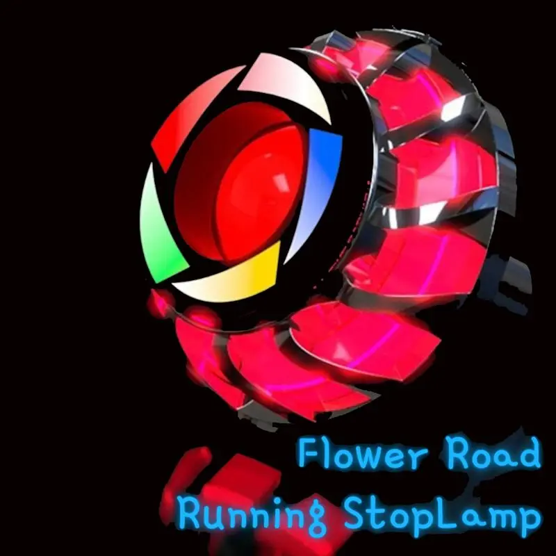 [BISA COD] Flower Road Running Stoplamp - Lampu Belakang Motor Soket H6 - Warna Rainbow